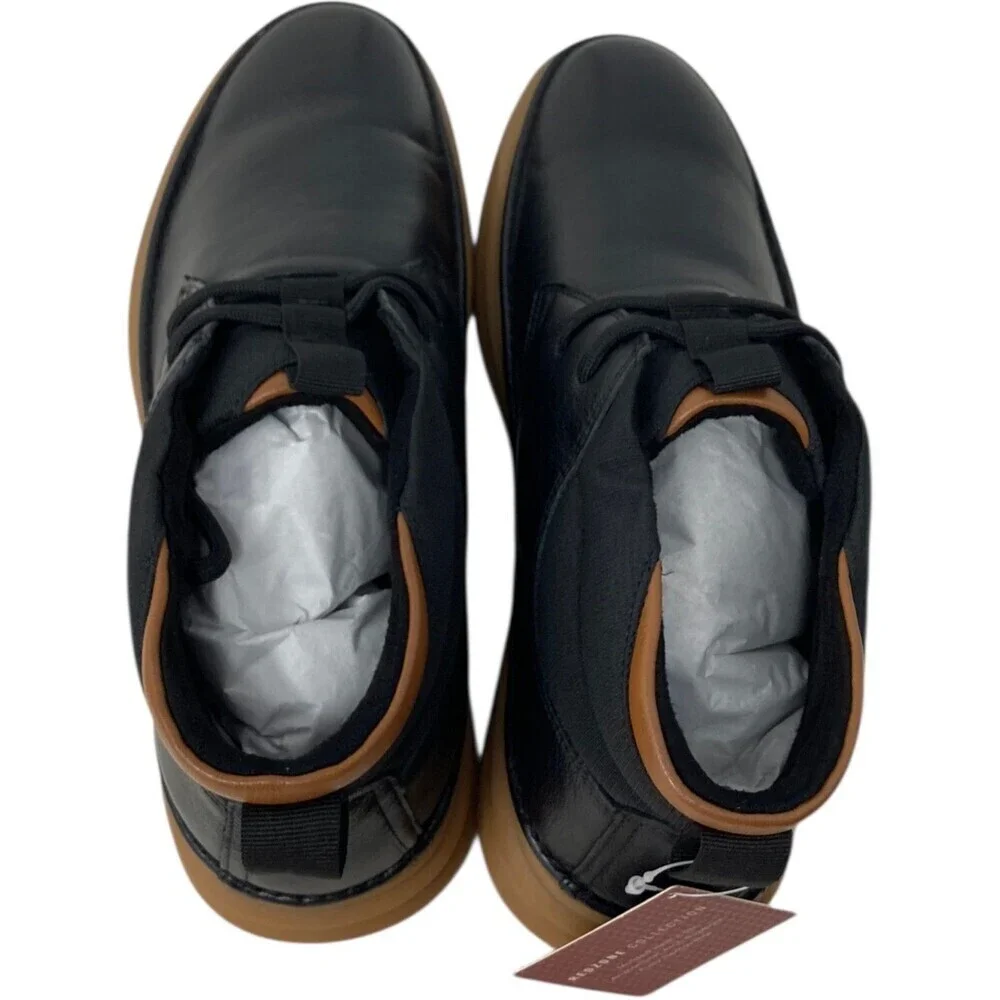 Stacy Adams Chukka Boot Men's Size 7 M Delson Black Leather Lace Up